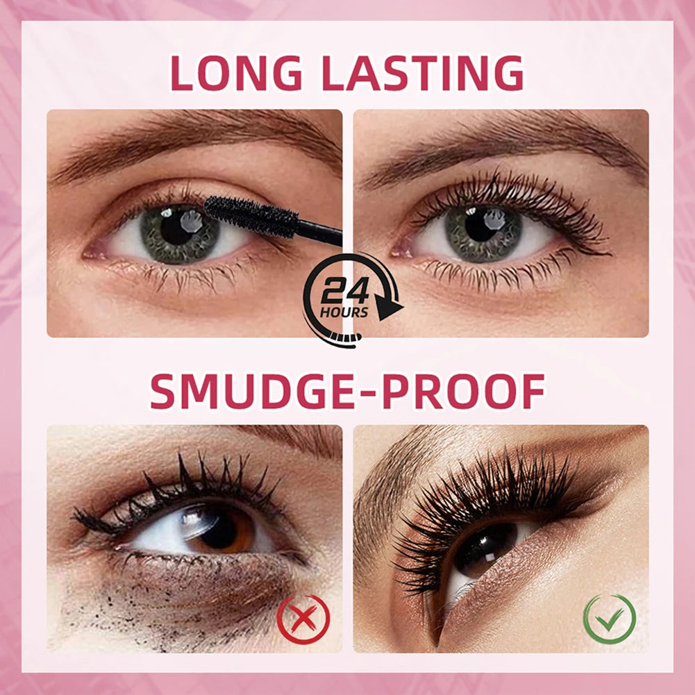 Natural Curling Mascara Quick Dry Smudge-Proof Eyelash Cream for Party