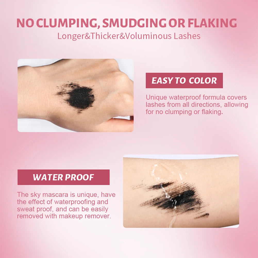 Natural Curling Mascara Quick Dry Smudge-Proof Eyelash Cream for Party