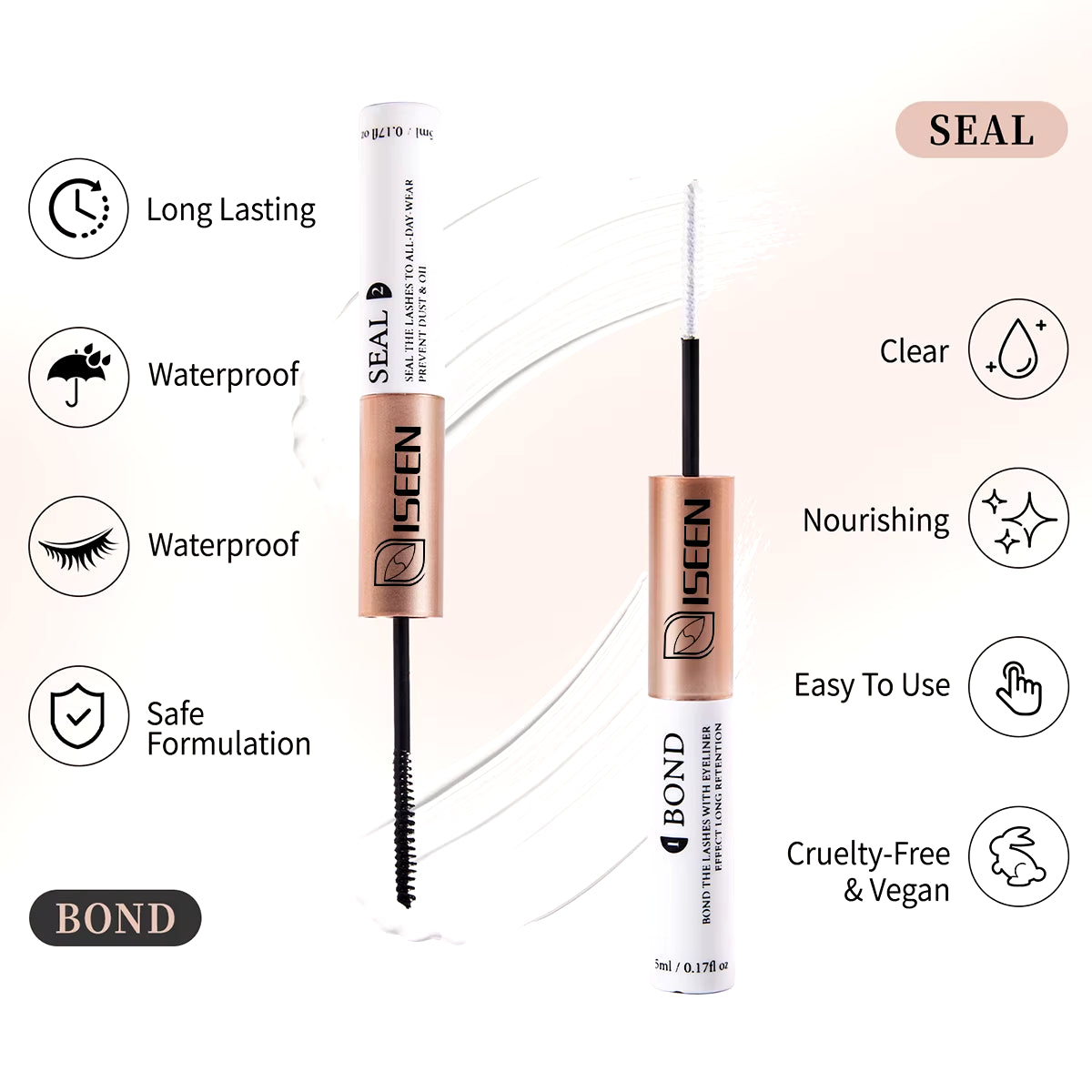DIY Lash Extension Mix Styles Lash Clusters Individual with Bond&Seal Remover Tweezers Lash Brush for Self Application
