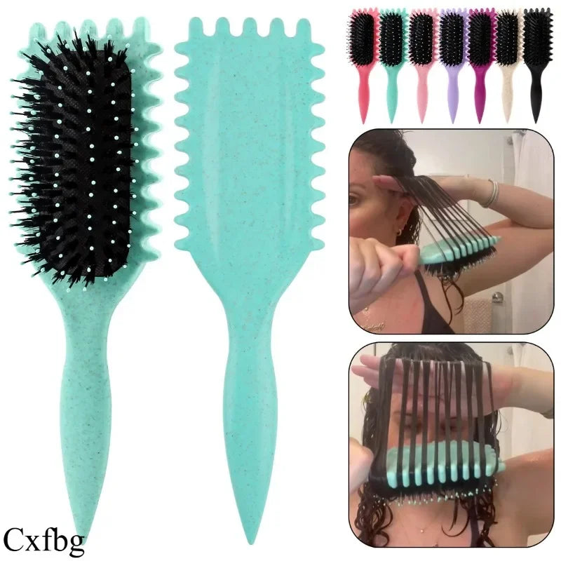 CXBFG Fashionable Massage Air Cushion Comb Bouncing Style Curly Hair Cushion Comb Scalp Massage & Curling Hair Styling Tool