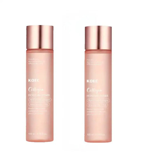 Collagen Toner + Triple Collagen Moisturizing Cream, Facial Moisturizing Moisturizing Nourishing and Brightening Skin Tone