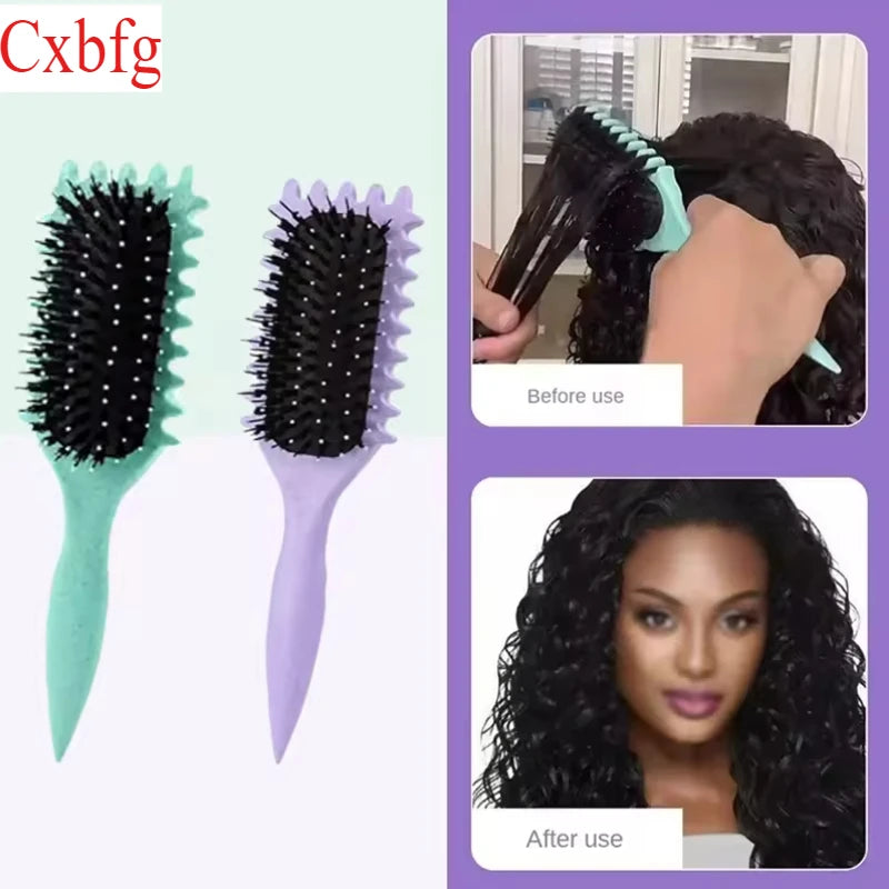 CXBFG Fashionable Massage Air Cushion Comb Bouncing Style Curly Hair Cushion Comb Scalp Massage & Curling Hair Styling Tool