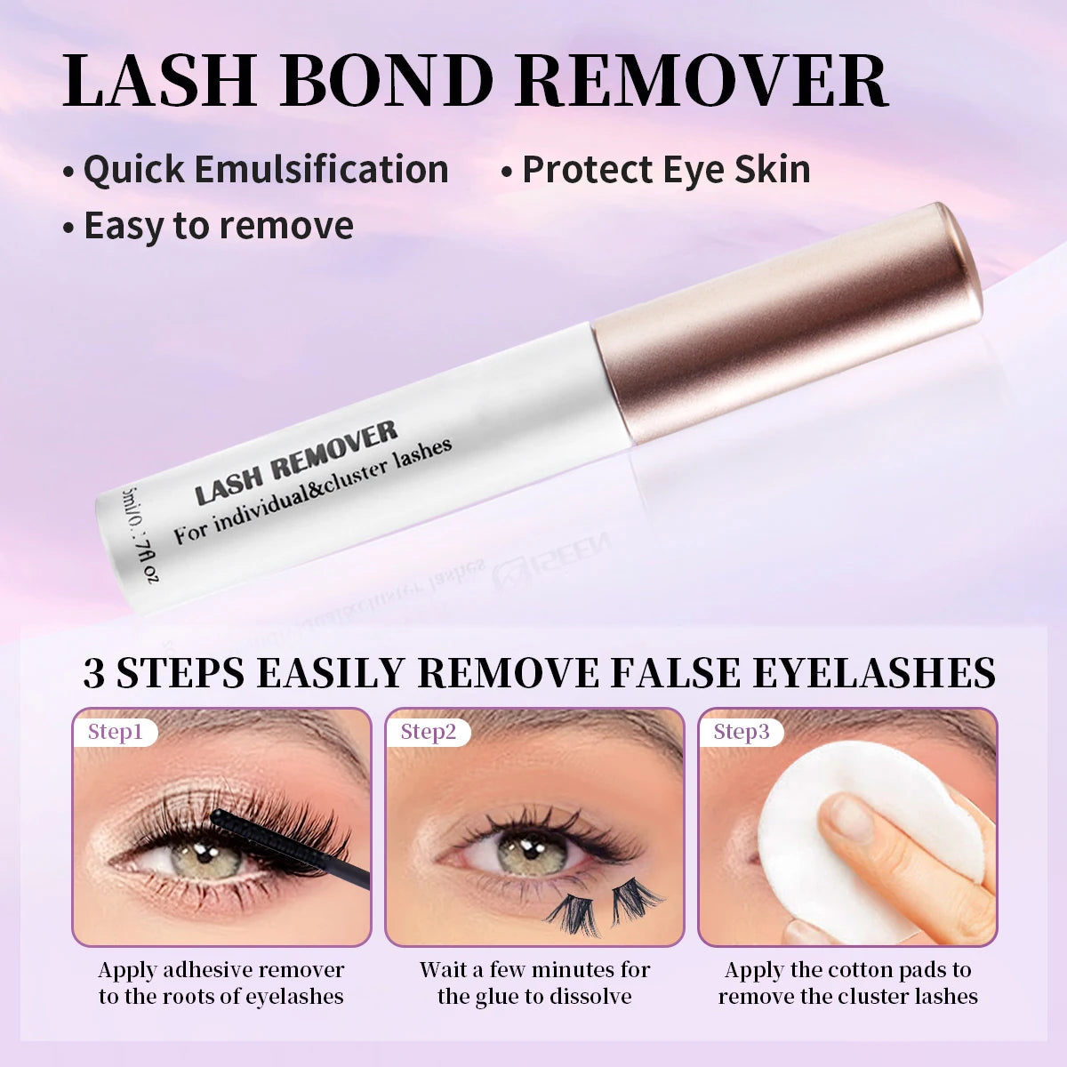 DIY Lash Extension Mix Styles Lash Clusters Individual Explosive Eyelashes with Bond&Seal Remover Tweezers Lash Brush